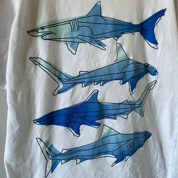 The Children’s Place Boys Shark Graphic T-Shirt - White - Picture 2 of 4